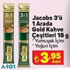 JACOBS GOLD KAHVE ÇEŞİTLERİ 3'Ü 1 ARADA